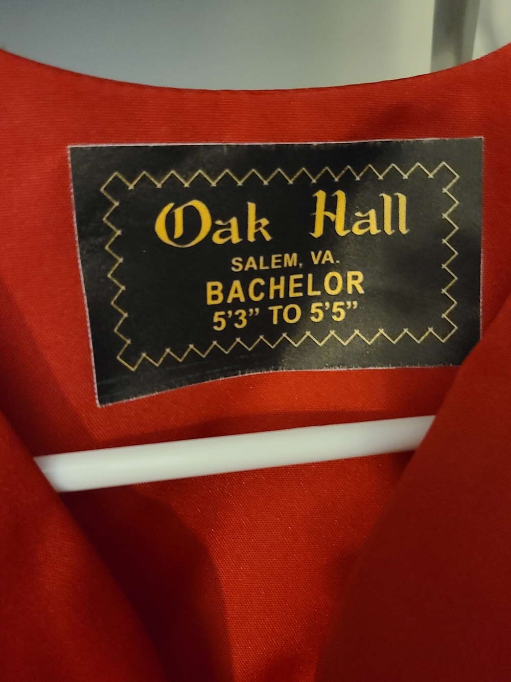 Red Graduation Gown - Picture 2 of 3